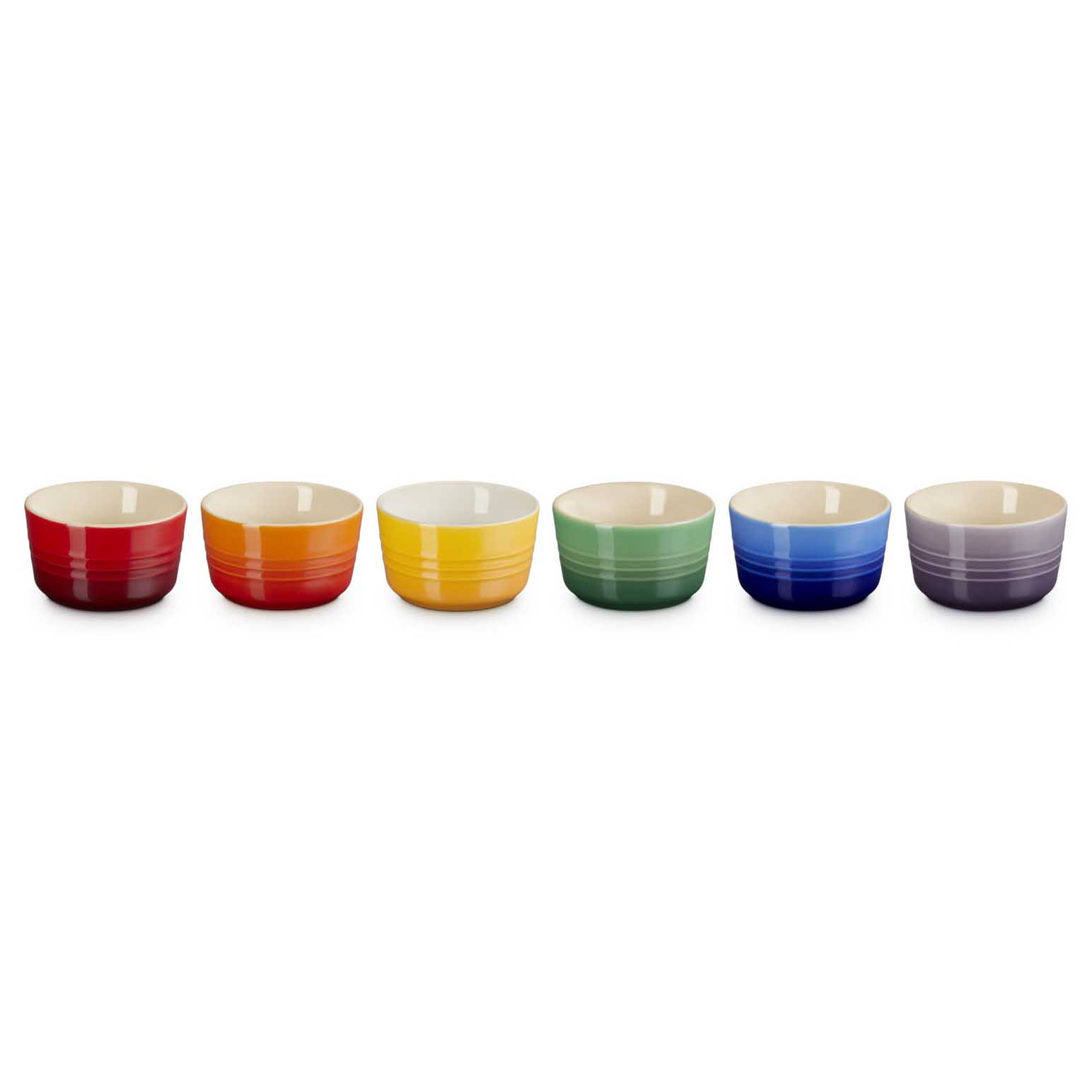 Le Creuset Rainbow Mini Ramekins Set Of 6