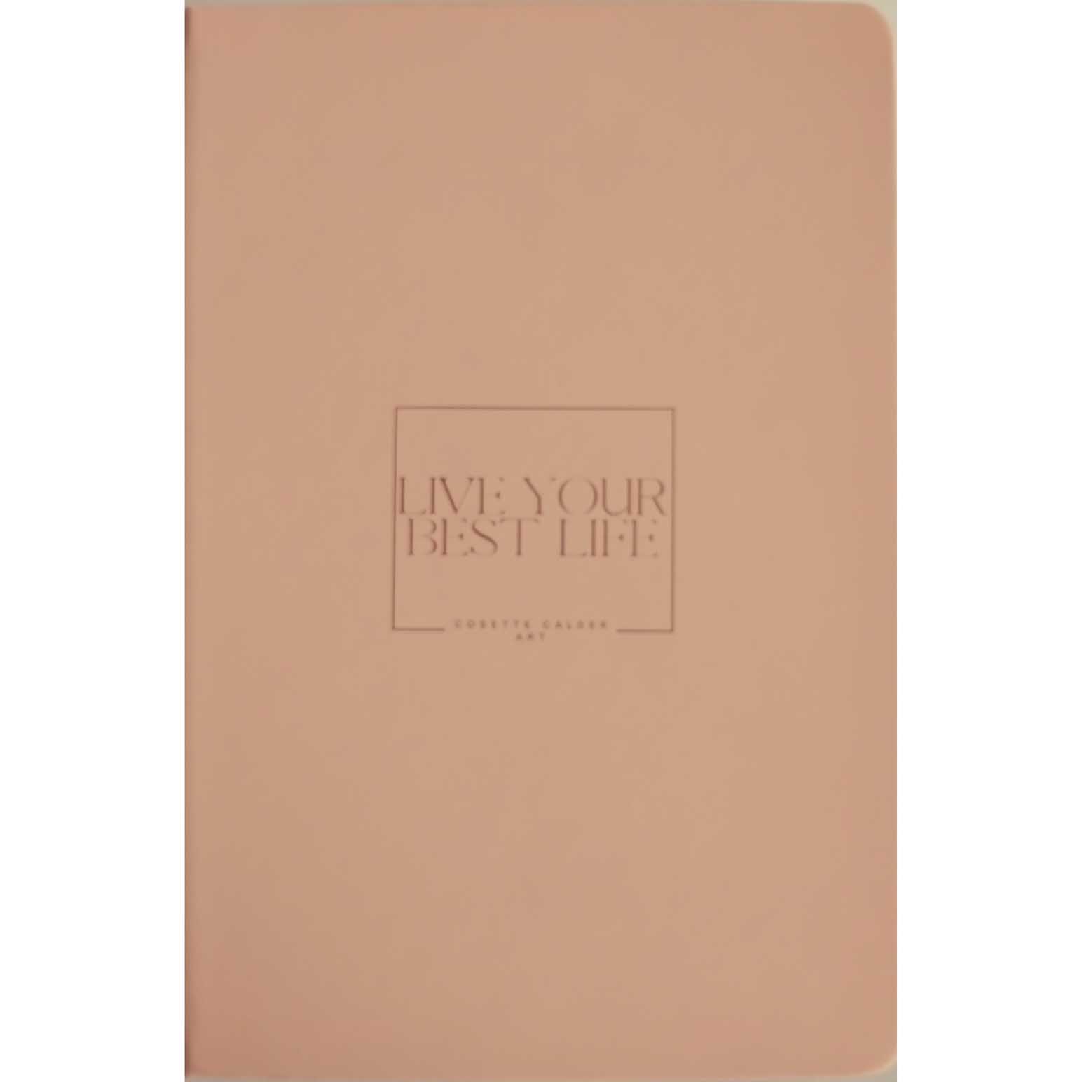 Cosette Calder Live Your Best Life Peach Notebook