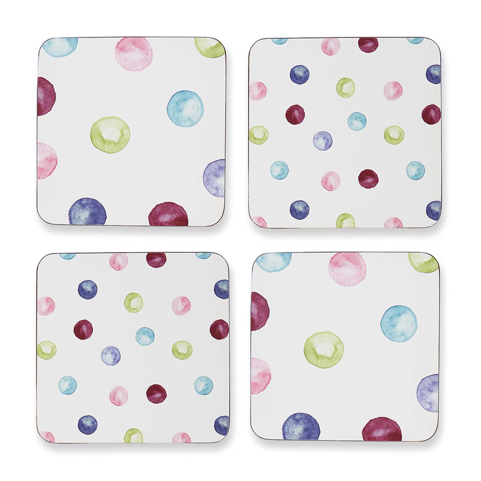 Cooksmart Spotty Dotty Set Of 4 Coasters