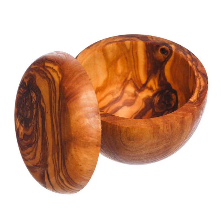 Selbrae House Olive Wood - Salt Pot/ Sugar Pot