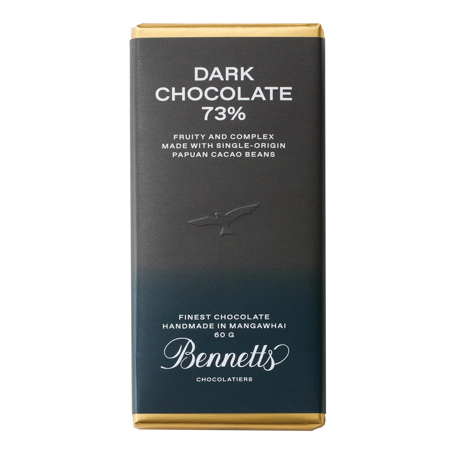 Bennetts of Mangawhai 73% Dark Chocolate Bar 60g