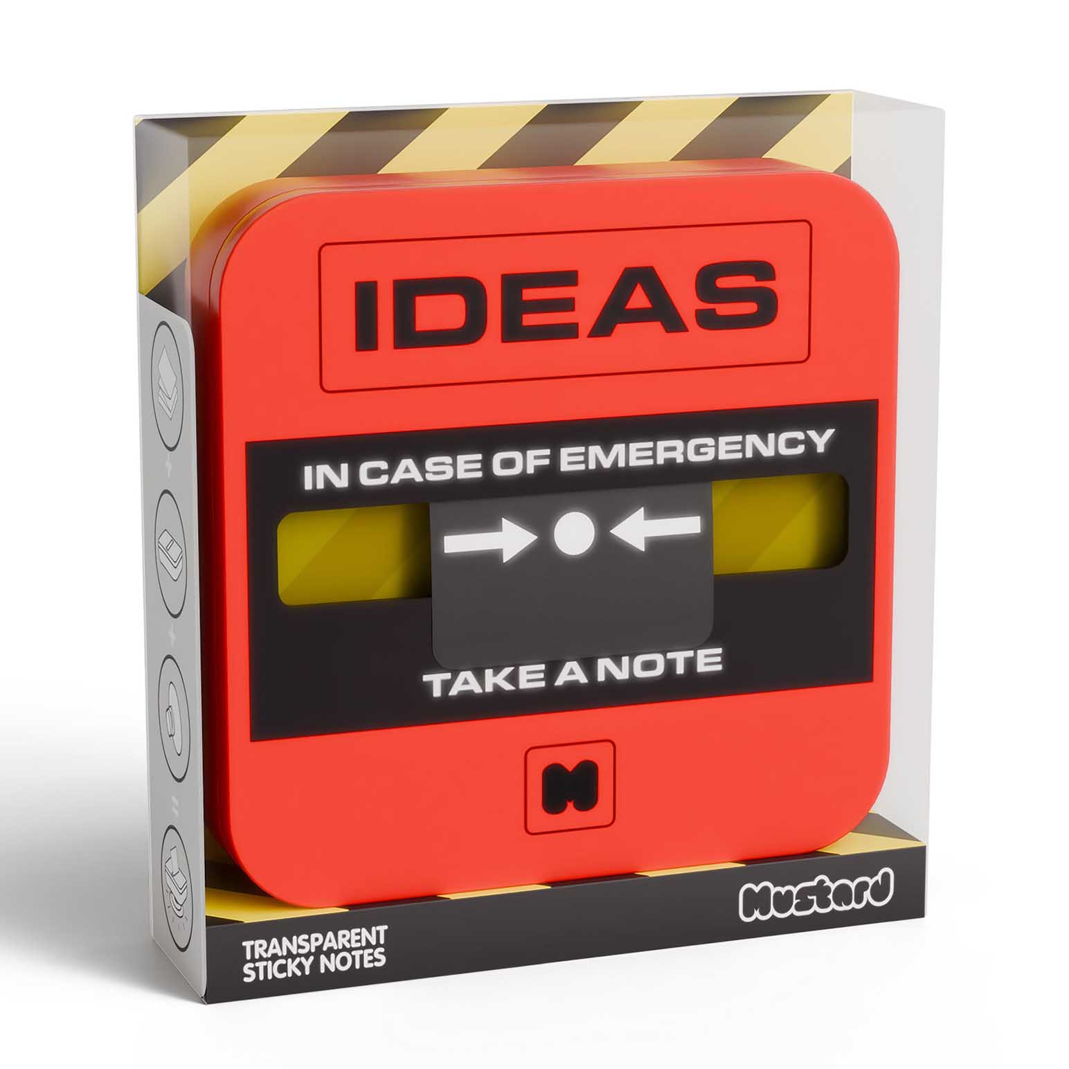 Mustard Emergency Sticky Notes