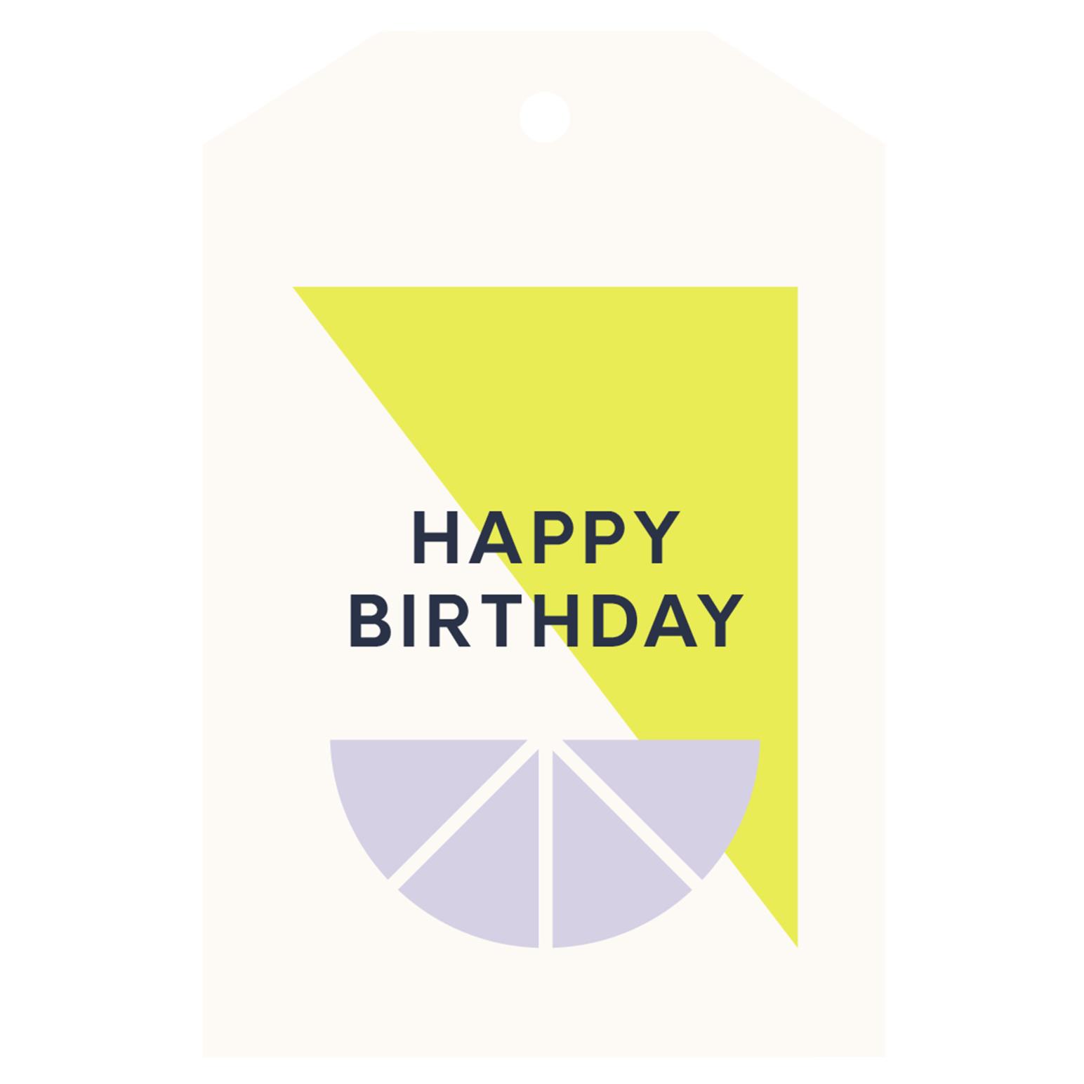 Lettuce Happy Birthday Citrus Gift Tag