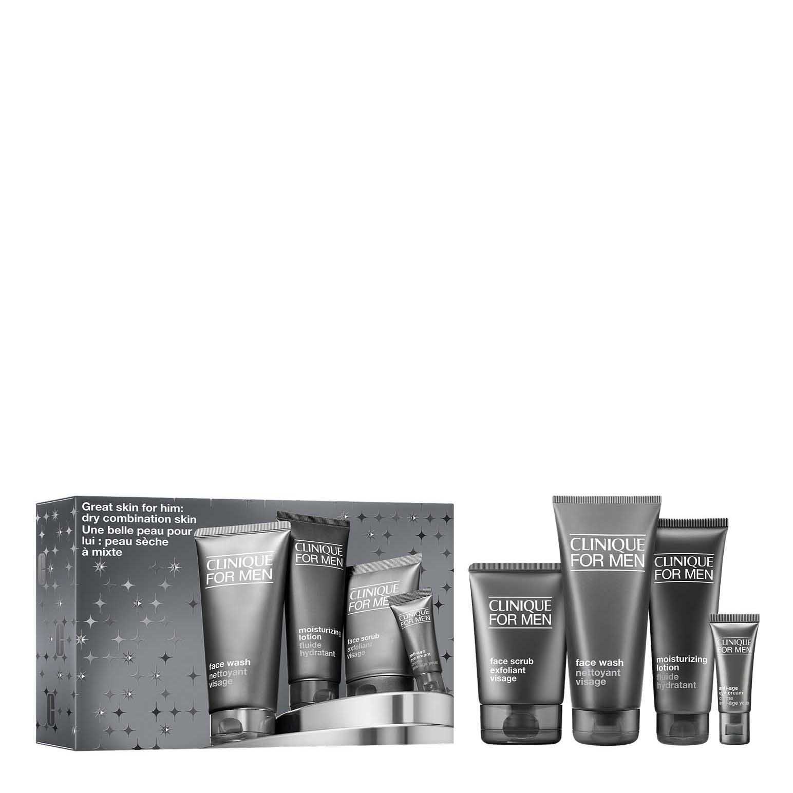 Clinique Great Skin For Him: Dry Combination Christmas Gift Set