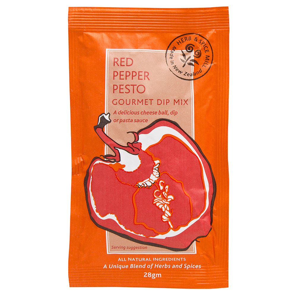 Herb & Spice Mill Red Pepper Pesto Gourmet Dip Mix 28g