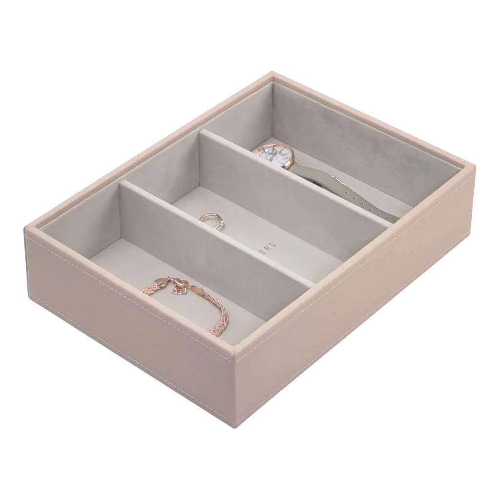 Stackers Classic Deep 3 Compartment Watch & Accessory Layer Blush