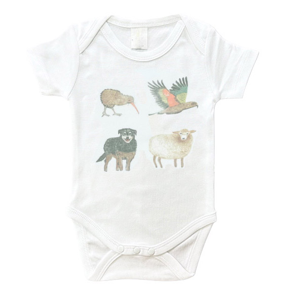 HRB Jacobi Kiwi Crew Short Sleeve Bodysuit