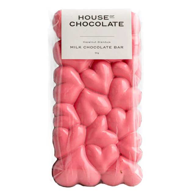 House of Chocolate Gianduja Hazelnut Heart Bar 85g