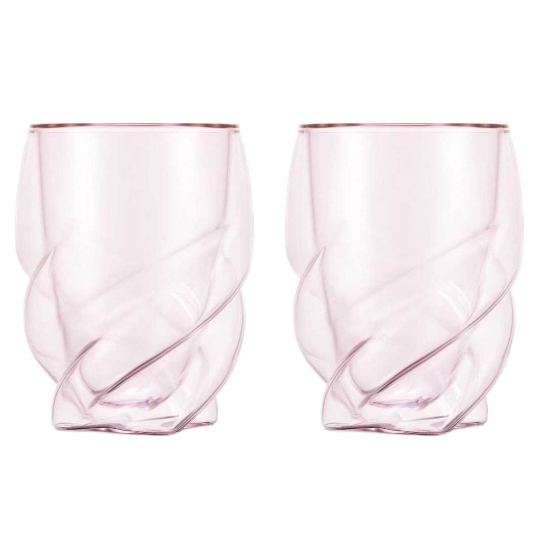 Bodum Pavina Paris 2Pc Double Wall Glass 0.27L - Rose