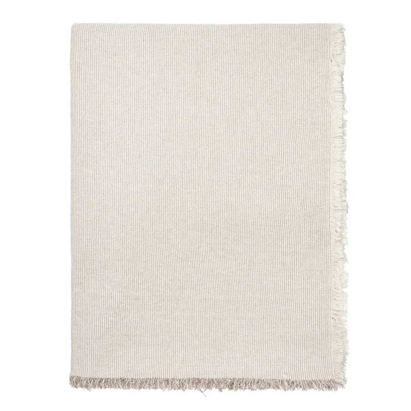 Broste Tablecloth Elouise - Taupe(Fungi Grey)/Off-White 160*200