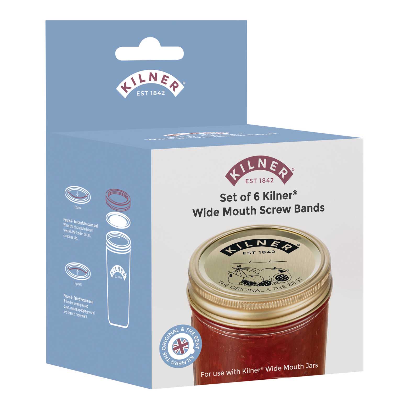Kilner Wide Mouth Jar Screw Bands