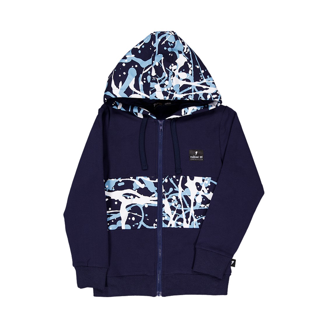 Radicool Dude Splatter Panel Zip Hood
