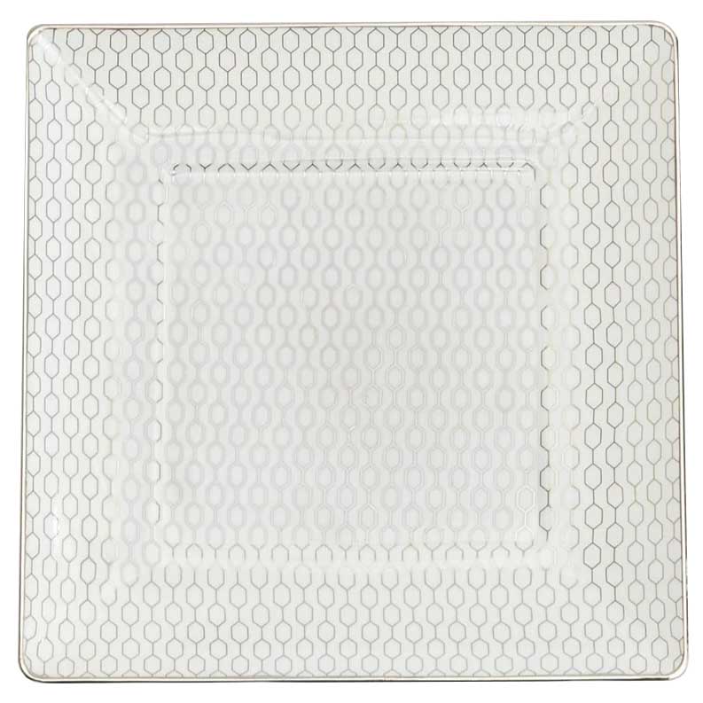 Wedgwood Gio Platinum Square Plate 14cm Set of 2
