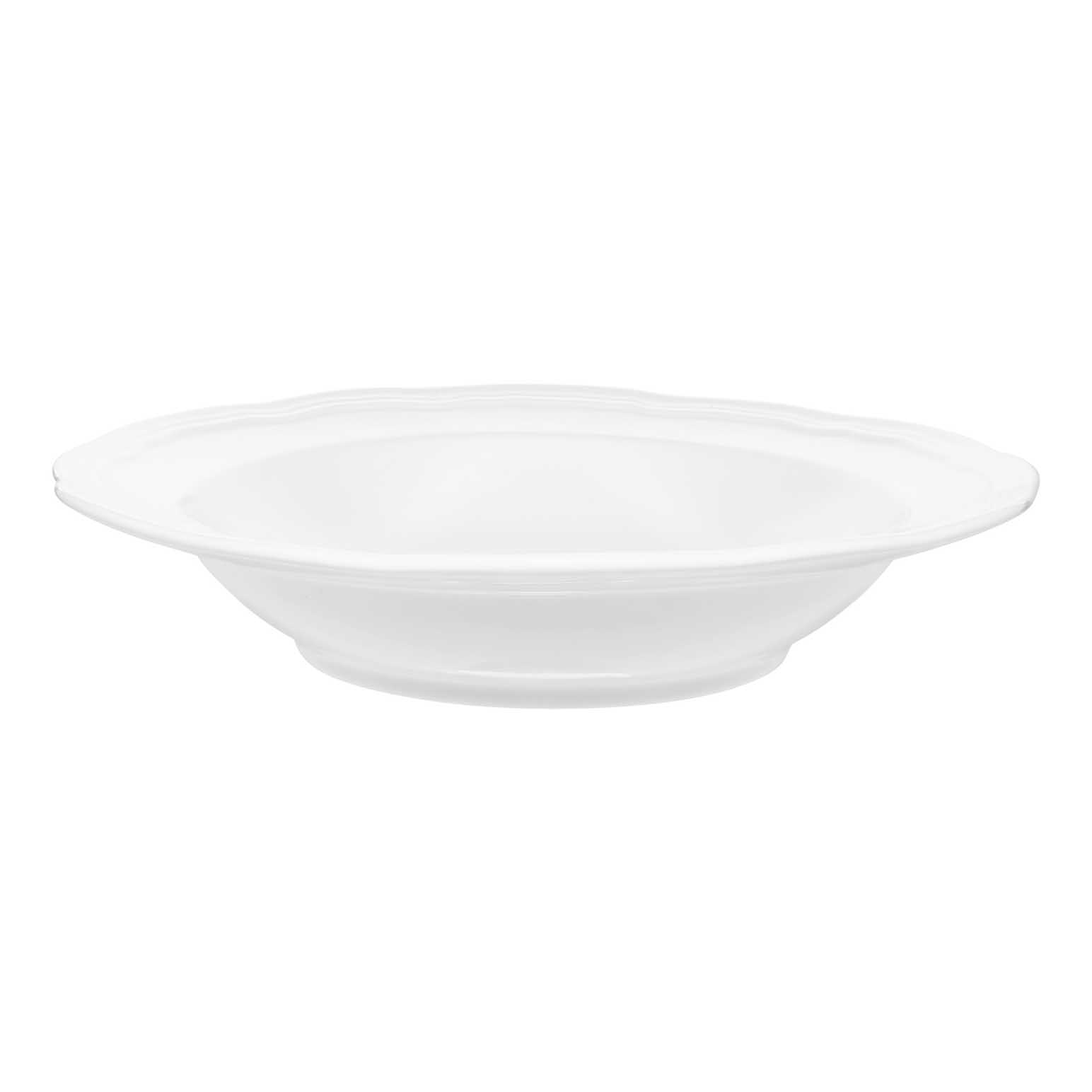 Casa Domani Florence Scallop Rim Bowl 23x5cm White