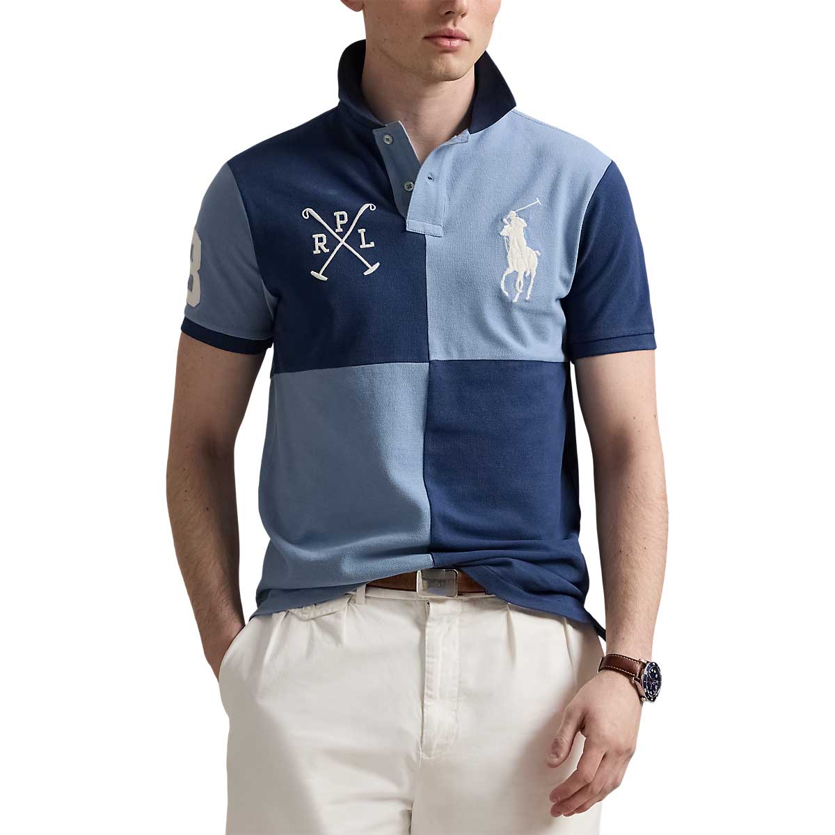 Polo Ralph Lauren Custom Slim Fit Big Pony Mesh Polo Shirt