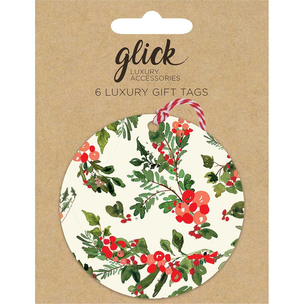 Image Gallery Christmas Berries Gift Tag 6 Pack