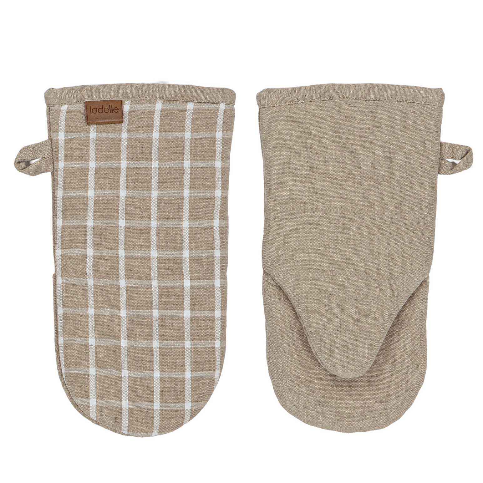 Ladelle Hemingway Taupe 2Pk Baker's Oven Mitt