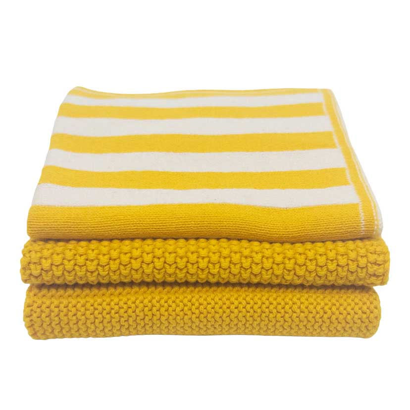 Ecovask Dishcloth Variety 3Pk - Daffodil