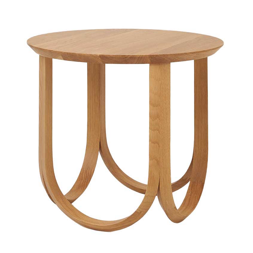 Citt&agrave; Horizon Side Table Oak  51cmdia x 45cmh
