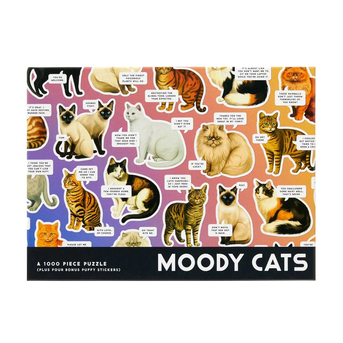 Brass Monkey Moody Cats Puzzle 1000 Piece