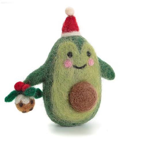 Amica Felt Christmas Avocado 8cm