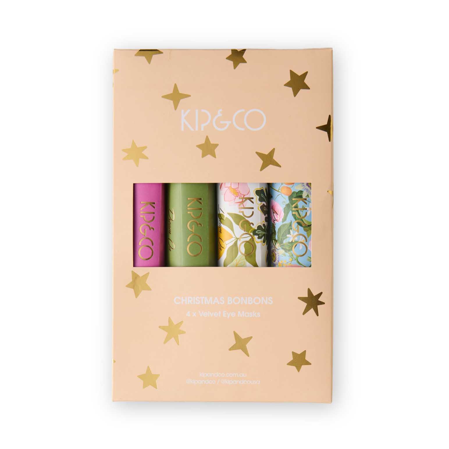 Kip&Co Festive Cheer Velvet Bon Bon Eye Mask 4P Set