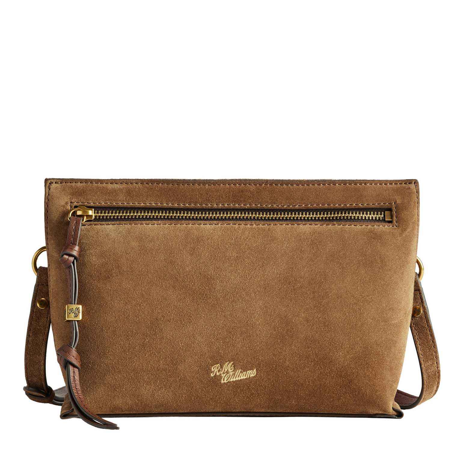 R.M. Williams Bells Suede Cross Body Bag