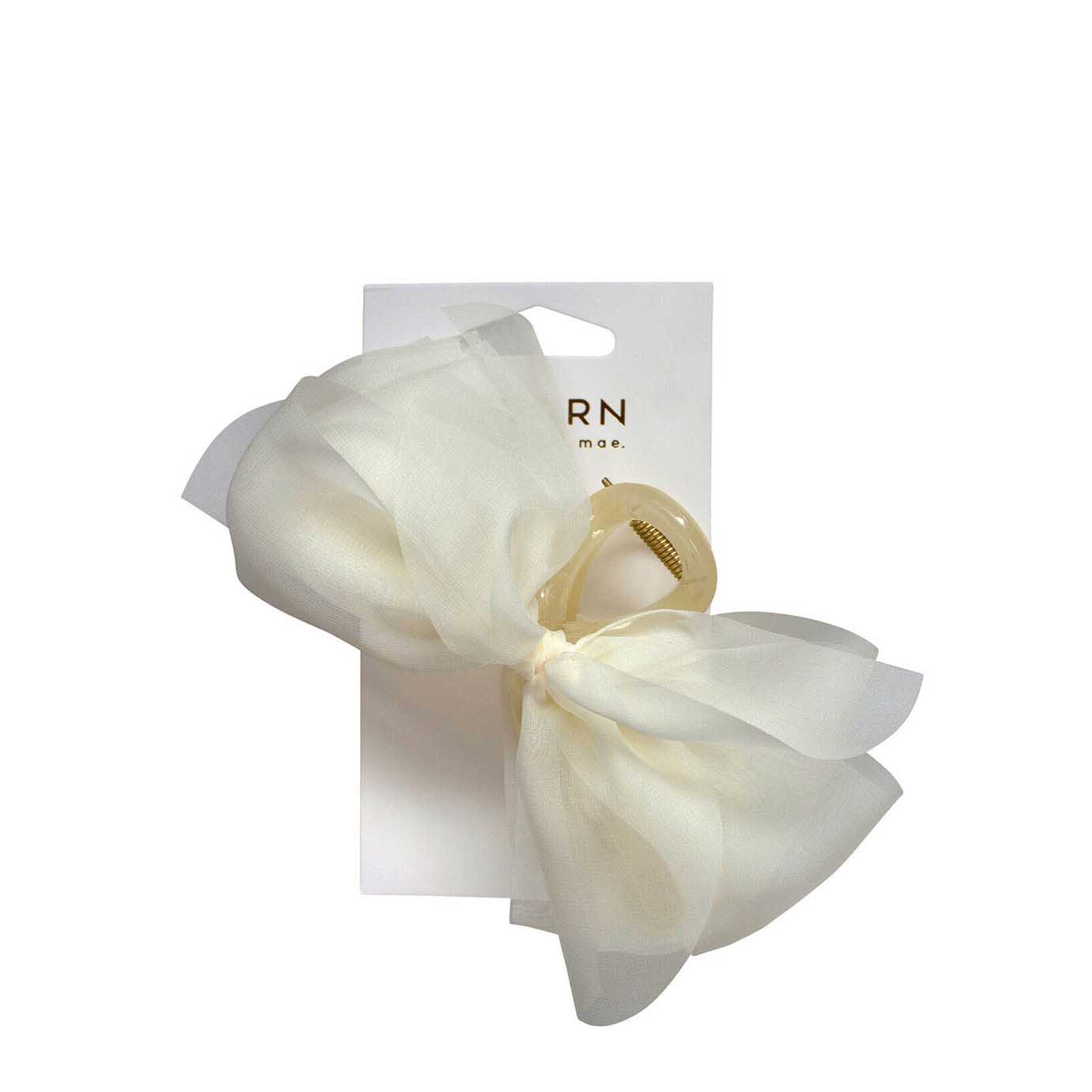 Mae Claw Grip Chiffon Bow