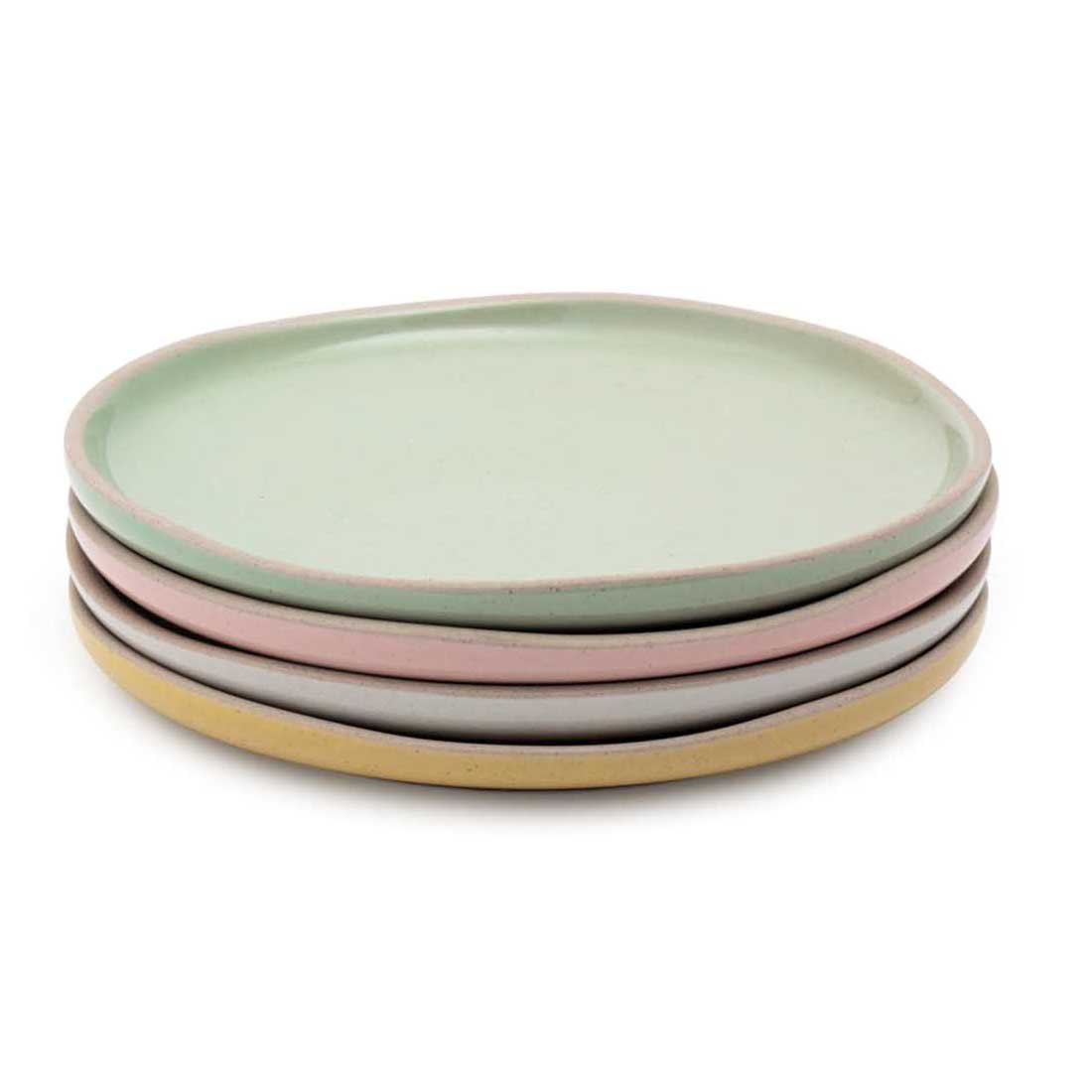 Jamie Oliver Big Love Stoneware 19cm Little Plates Asstd Set Of 4