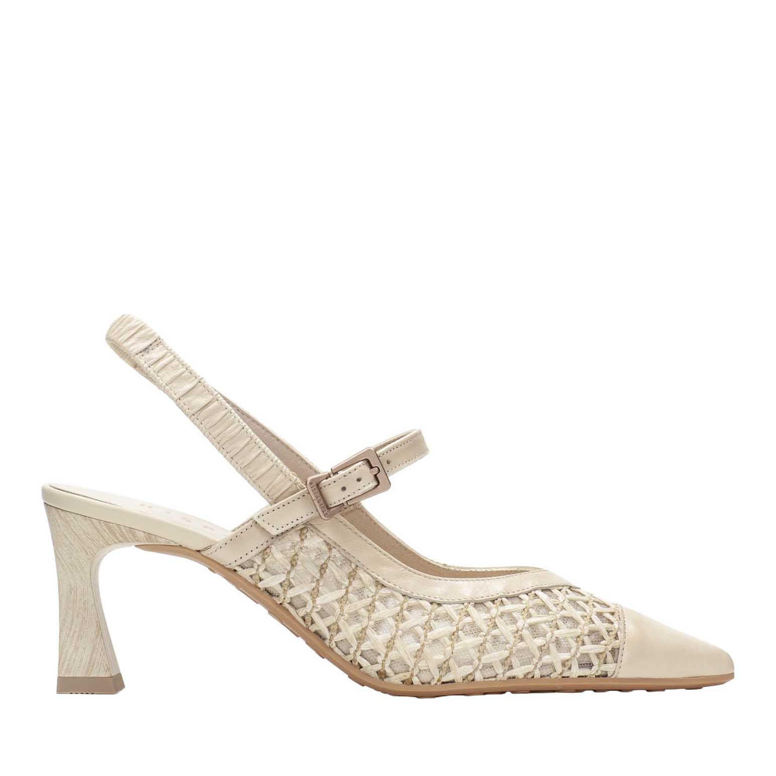 Hispanitas Giorgia Raffia Slingback Heel