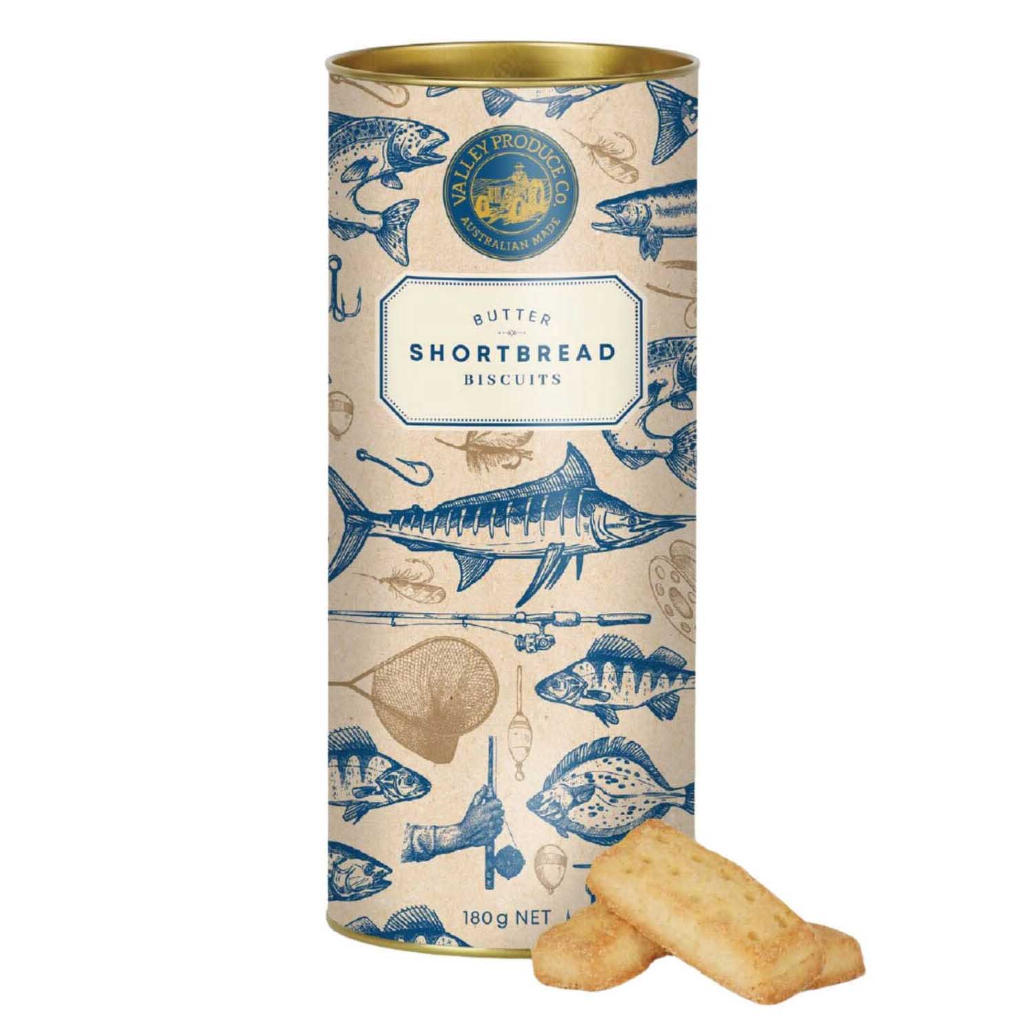 Valley Produce Co. Shortbread Tube Fishing 180g
