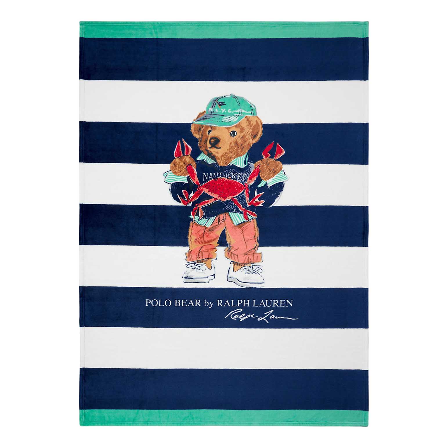 Polo Ralph Lauren Seaside Polo Bear Throw Blanket