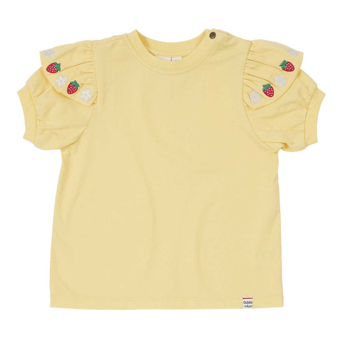 Goldie + Ace Flounce Shoulder Strawberry Top 3-5Y