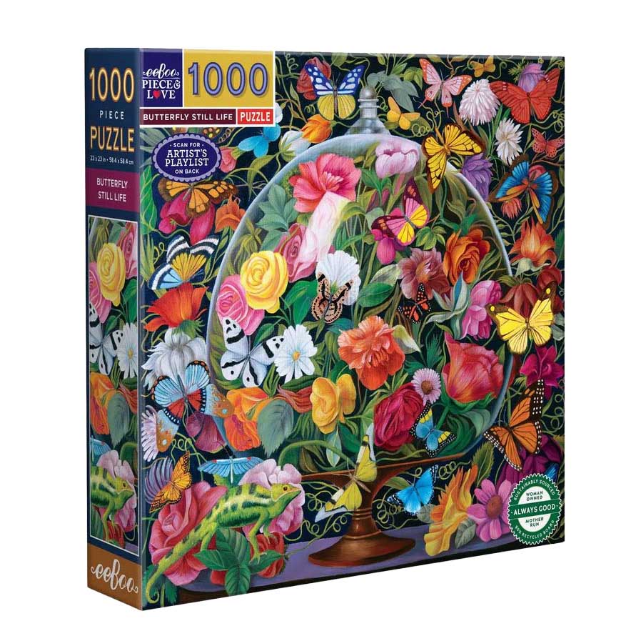 eeboo Butterfly Still Life 1000 Piece Puzzle