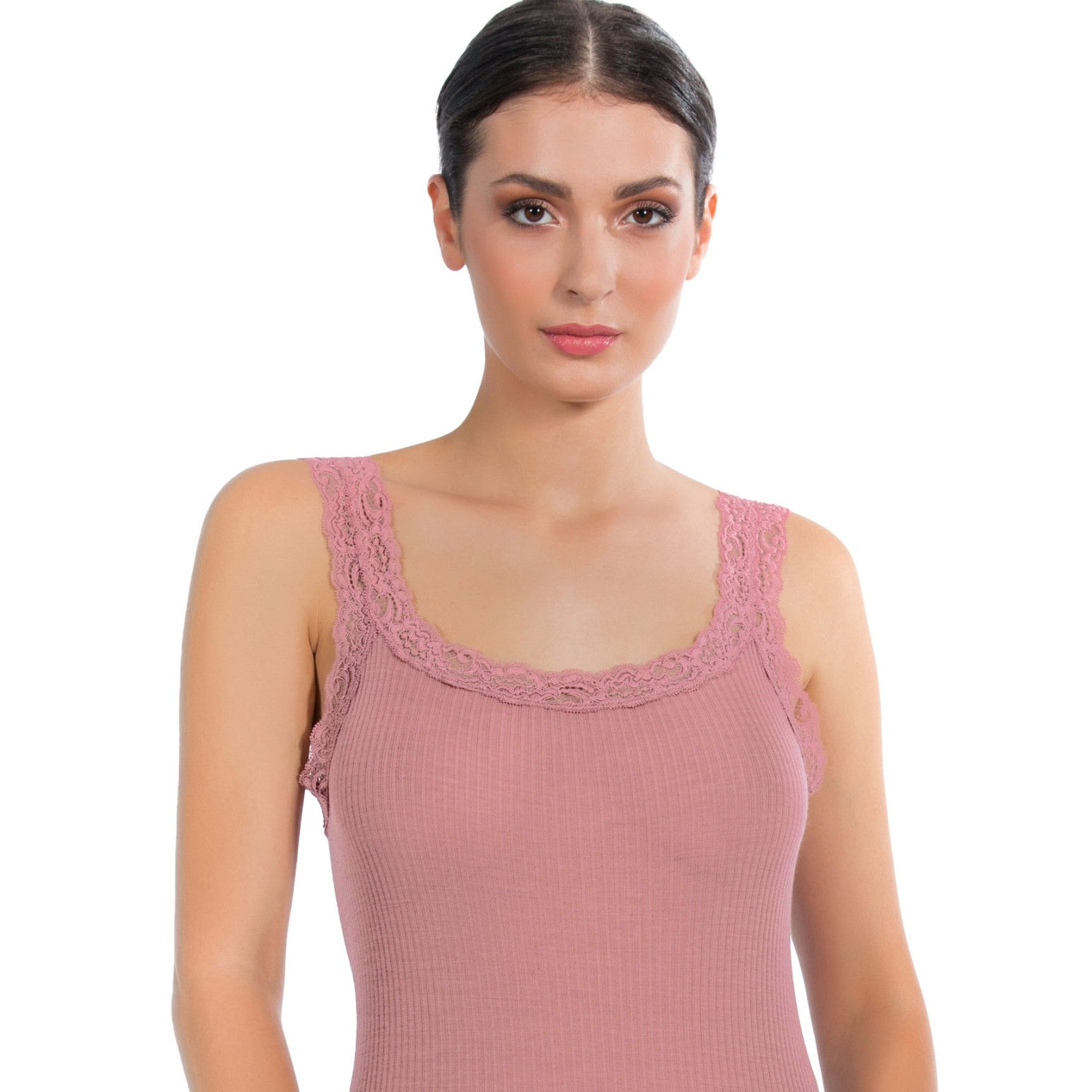 EGi Collections Wool Silk Rib Knit Cami
