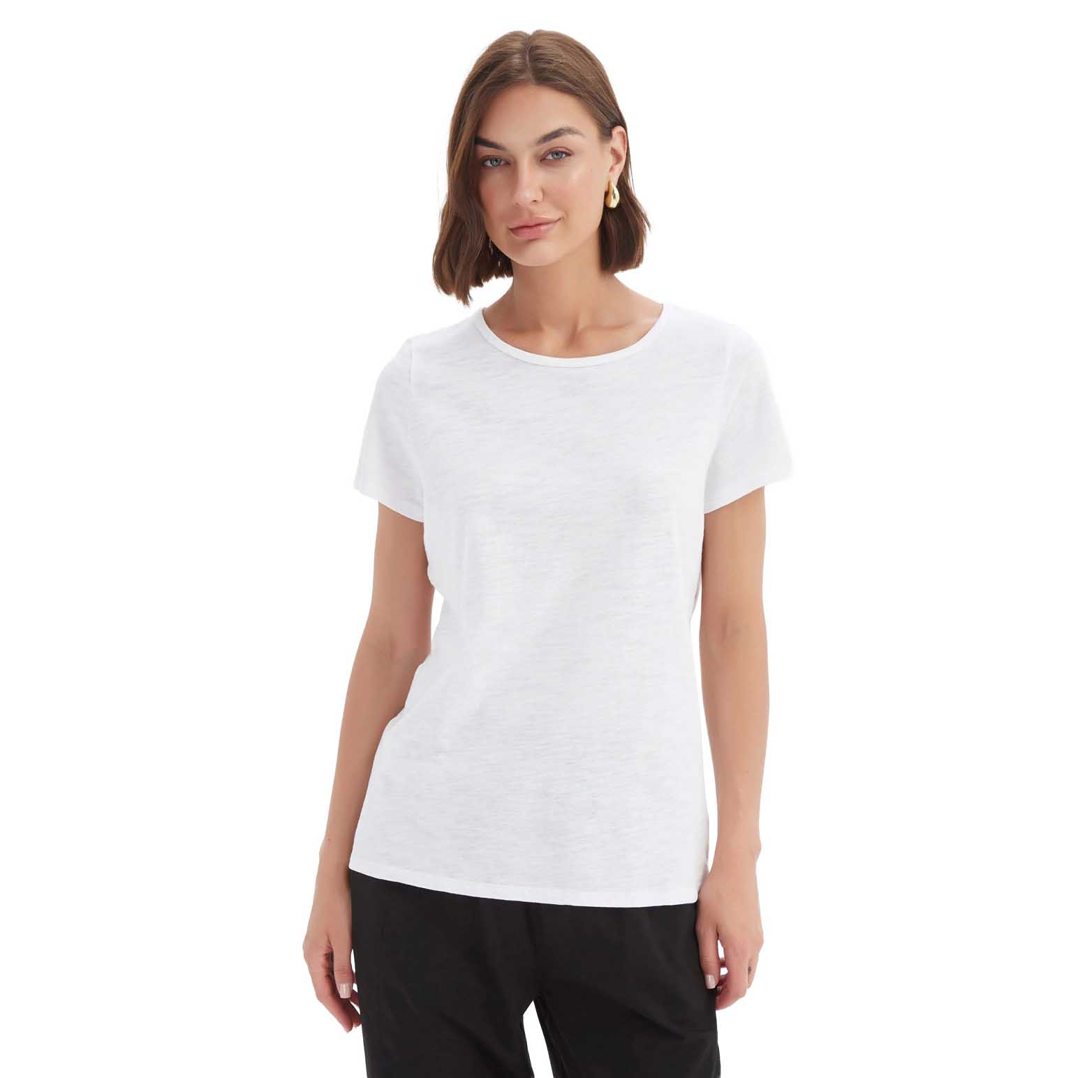 TIRELLI Short Sleeve Slub Slim Tee