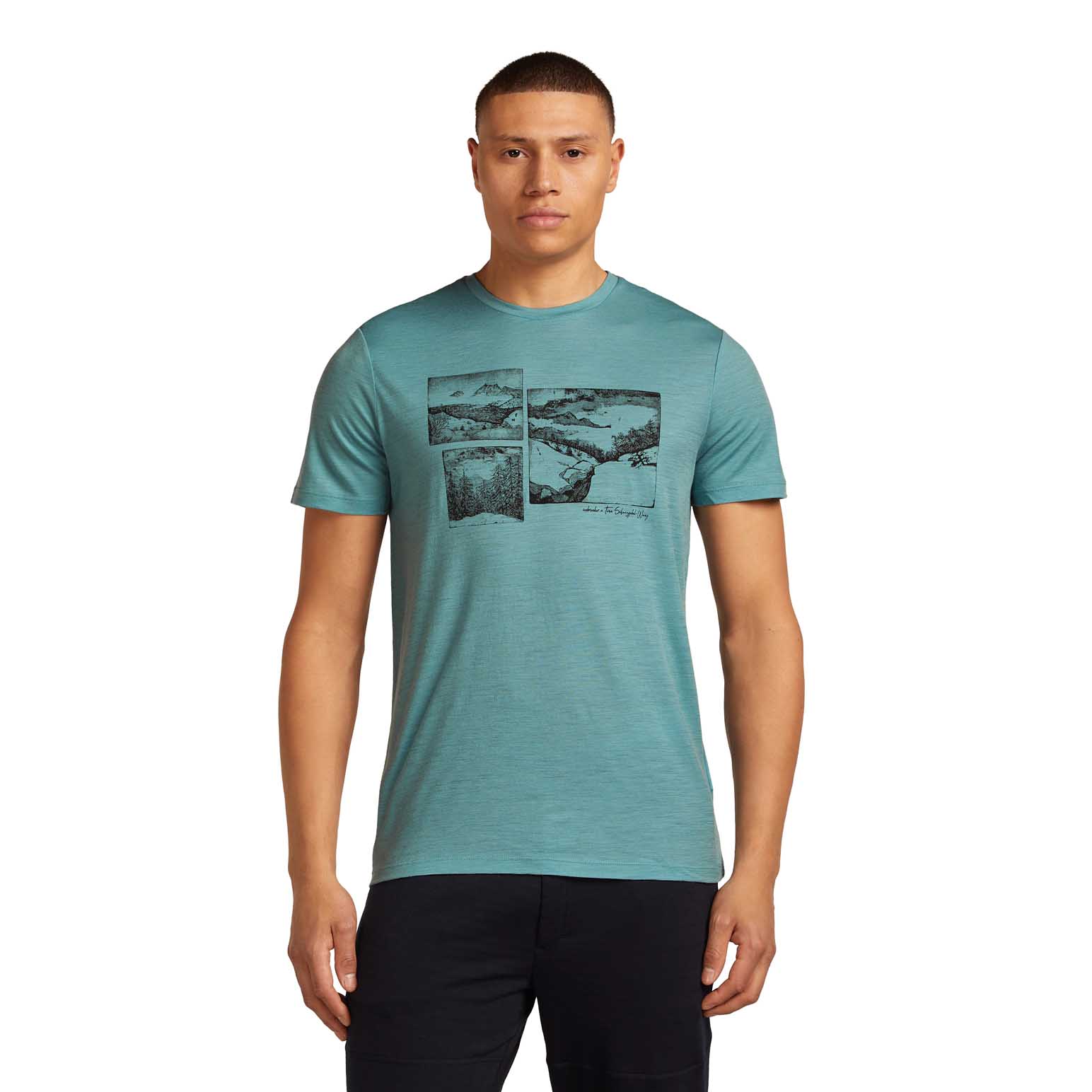Icebreaker M Merino 150 Tech Lite SS Tee The Climb