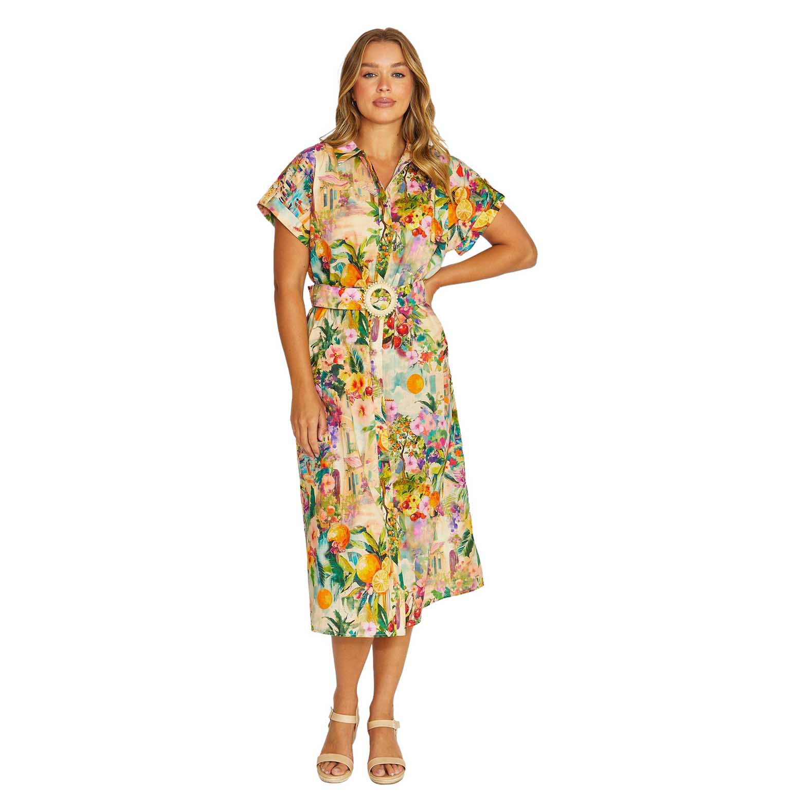 Jump Amalfi Coast Belted Dress