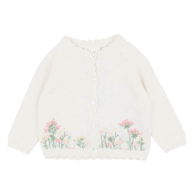 Bébé Bonnie Organic Hand Emb Cardigan