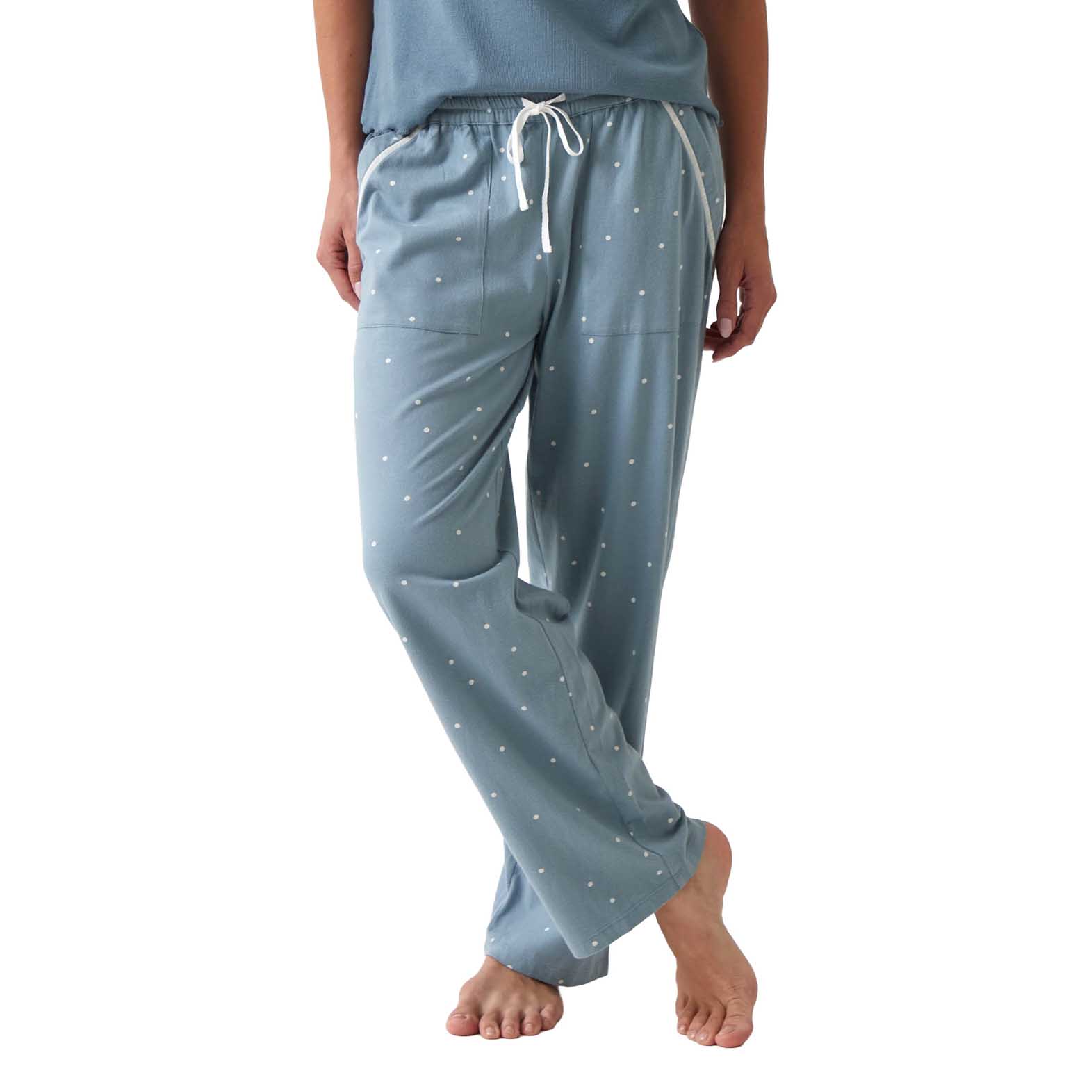 Wallace Cotton Georgie Organic Brushed Cotton Knit PJ Pant