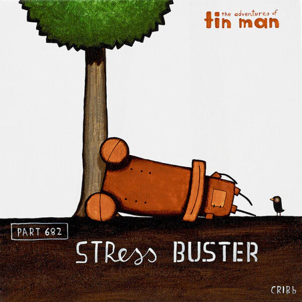 Tin Man Stress Buster Box Frame 30x30cm