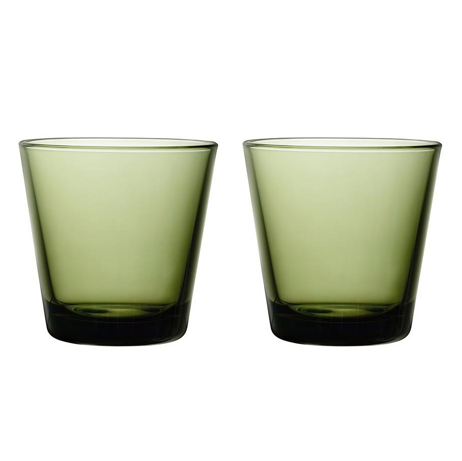iittala Kartio Tumbler 21cl Conifer Green S/2