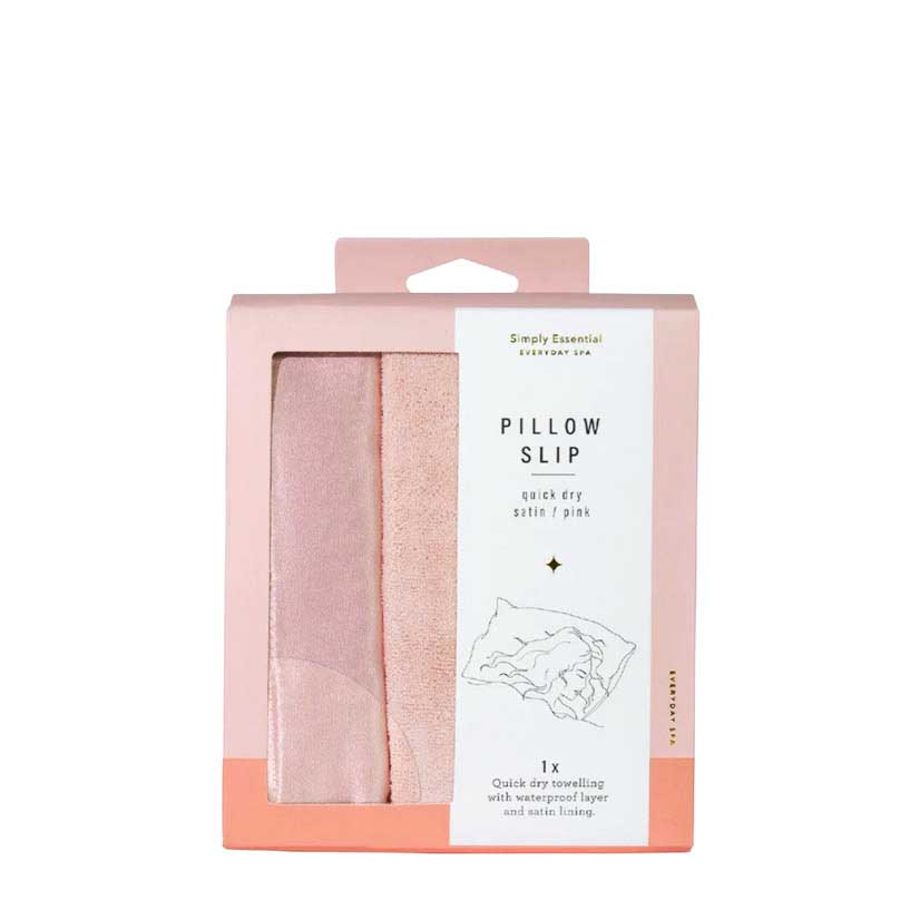 Simply Essential Quick Dry Satin Pillow Slip - Pink