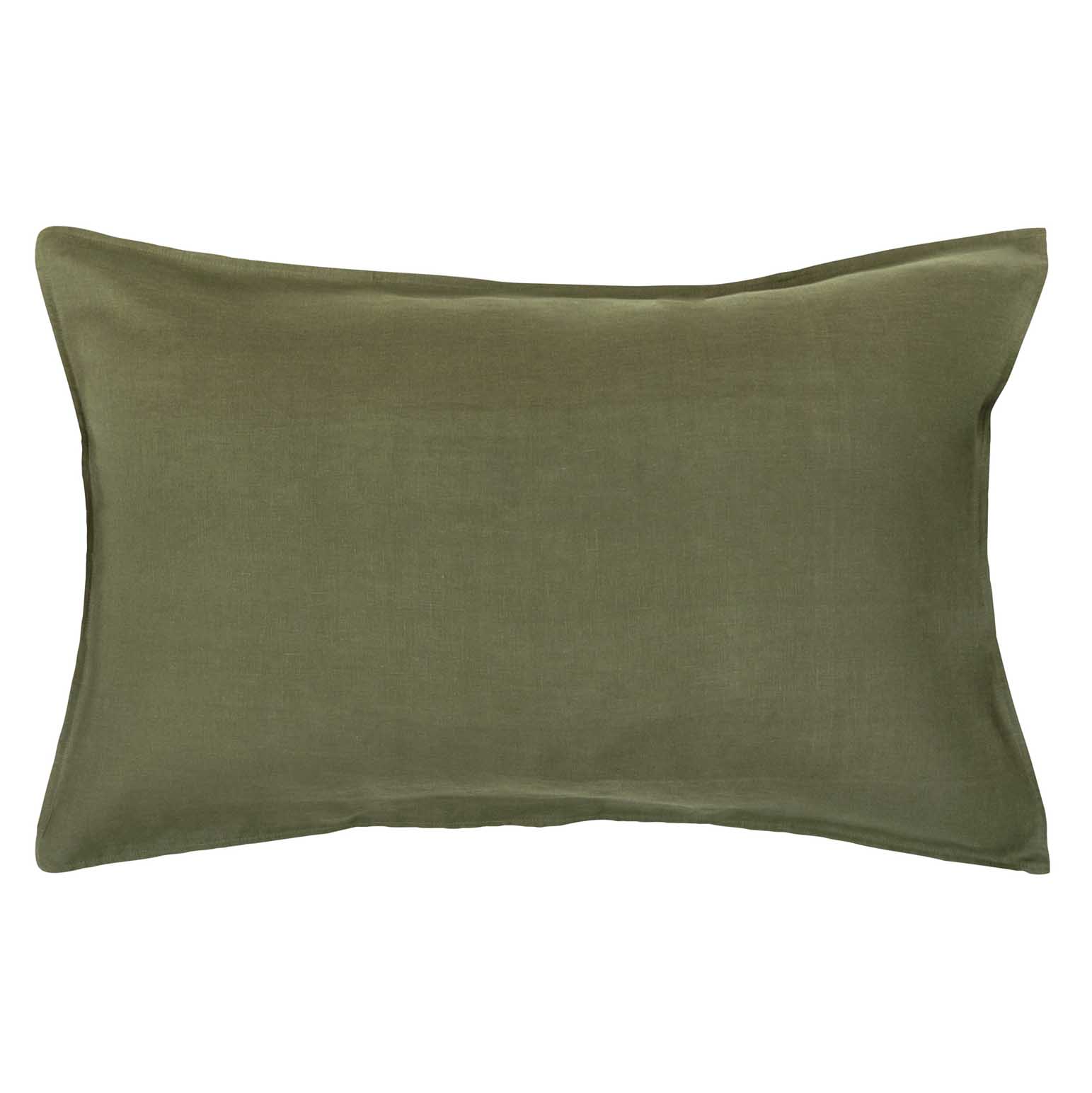 Wallace Cotton Olive Loft Linen Standard Pillowcase Set