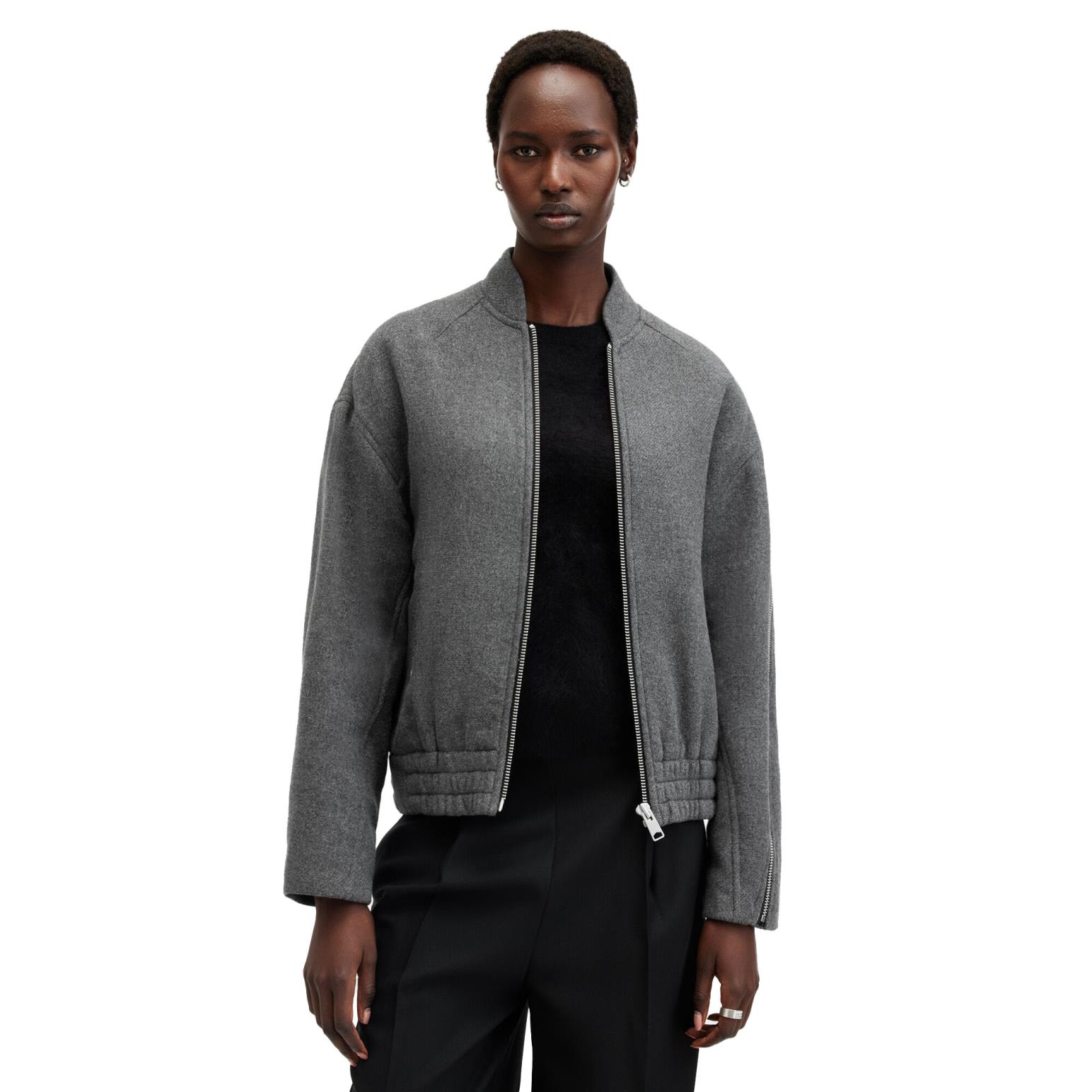 AllSaints Hackney Cropped Bomber Jacket