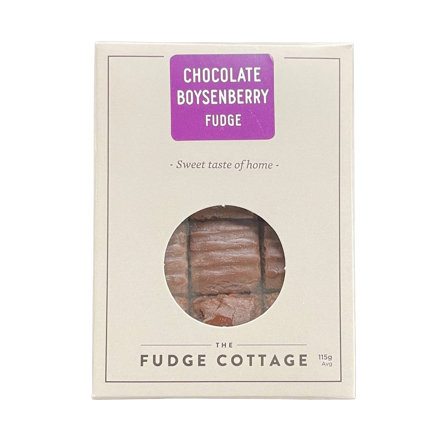 Fudge Cottage Chocolate Boysenberry Fudge 100g