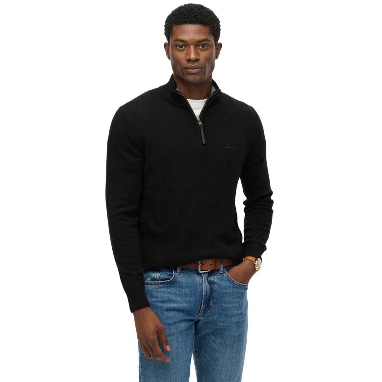 Superdry Wool Blend Half Zip Jumper