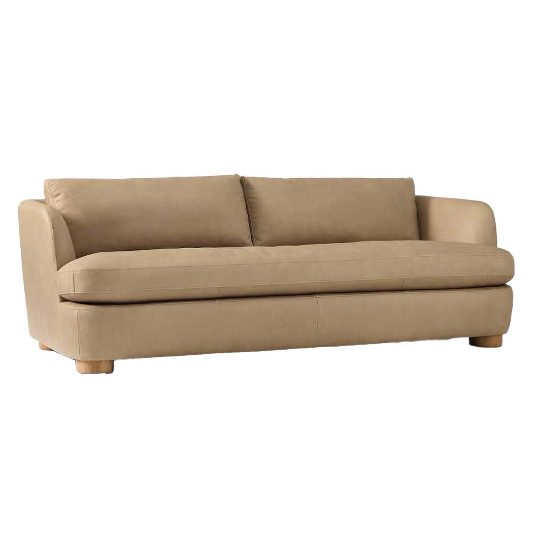 West Elm Leroy Leather Sofa