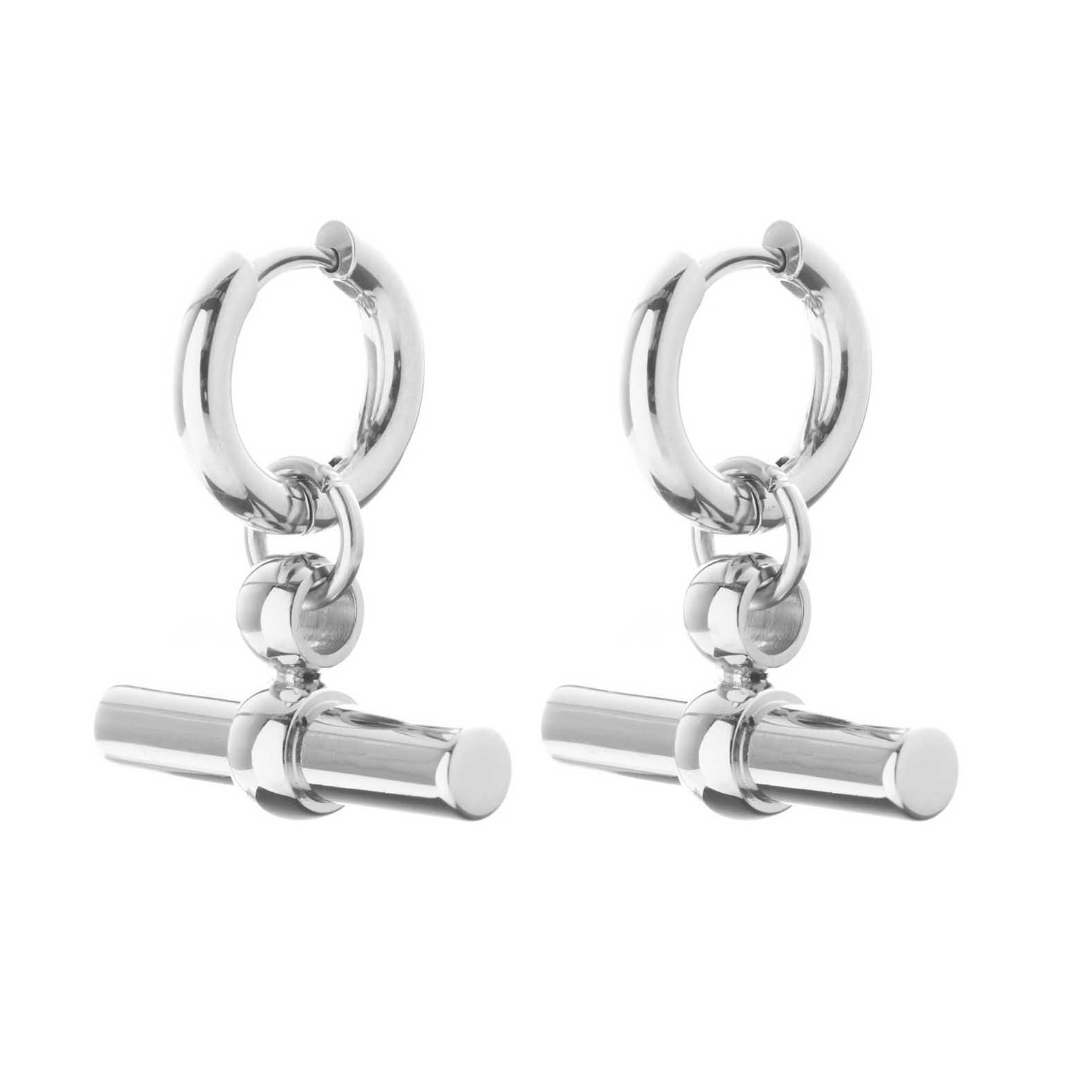 Silk & Steel Atlas Hoop Earrings