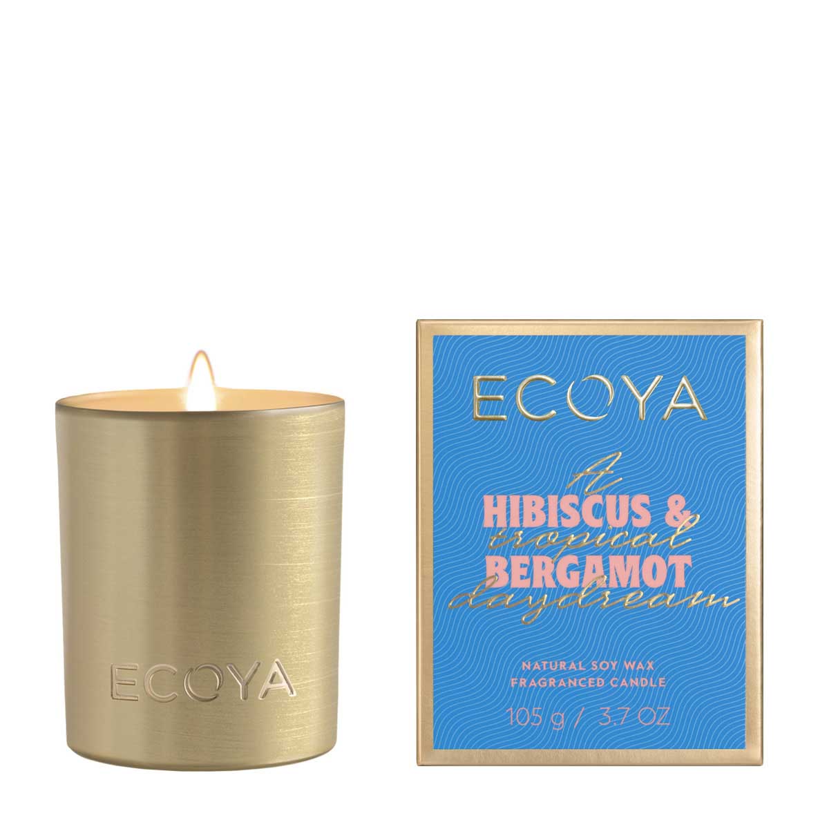 ECOYA Mini Goldie Candle Hibiscus & Bergamot 105g